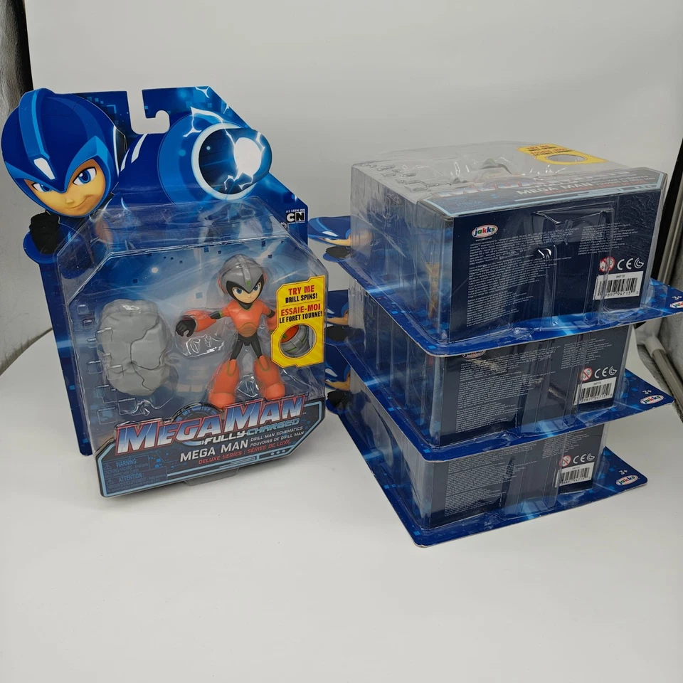 1x Mega Man Fully Charged Drill Man JAKKS Pacific Action Figur Neu OVP Restposte - Bild 1 von 1