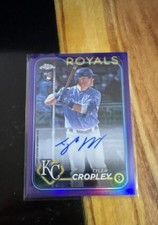 2024 Topps Chrome - Rookie Autographs Tyler Cropley #RA-TC Purple Refractor /250
