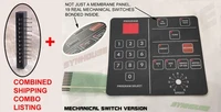 Combo: Sequential Prophet-600 Control Panel w/19 REAL SWITCHES + PCB Connector