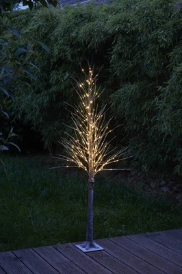B-Ware Festlicher 150 cm LED Baum Schneeverzierung Timer – 240 Warmweiße LEDs - Bild 1 von 4