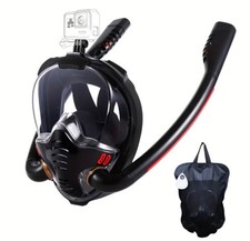 Full Face Snorkel Mask, 180 Degree Panoramic ...