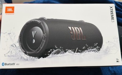 JBL Xtreme 3 Boombox Bluetooth Speaker, Black, IP67, PartyBoost, Powerbank