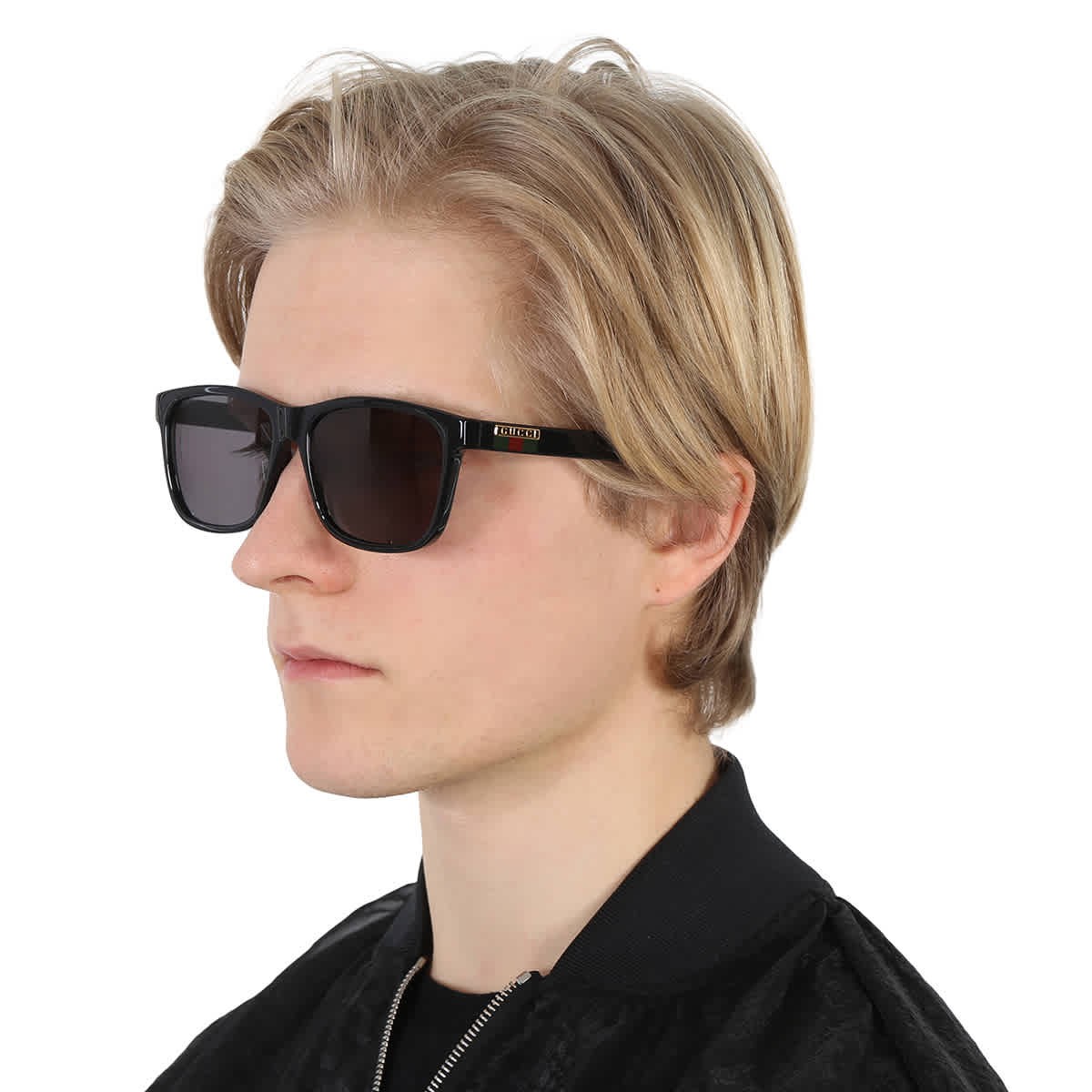 Gucci Grey Square Men's Sunglasses GG0746SA 001 57 GG0746SA 001 57