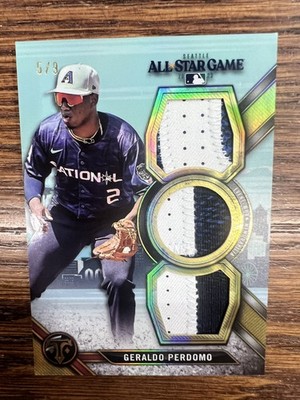 2024 Topps Triple Threads #ASP-GPE Geraldo Perdomo MLB All-Star Game Patches #/9