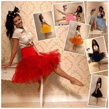Vintage 50s Petticoat Crinoline Rockabilly Tutu/ 