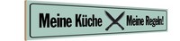 Holzschild 10X46 Cm Meine KüChe Regeln Kochen Deko Geschenk Holz Schild