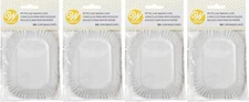 Wilton 50-Count White Petite Loaf Baking Cups, 3 ¼ x 2 Inches (4-Pack)