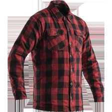 RST Moto Men's Lumberjack CE Shirt - Textile - Red Check - XL 102115RED-46