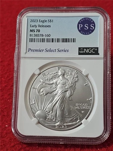 2023 American Silver Eagle S$1 Dollar ASE NGC MS 70 Early Releases P.S.S  #T0691