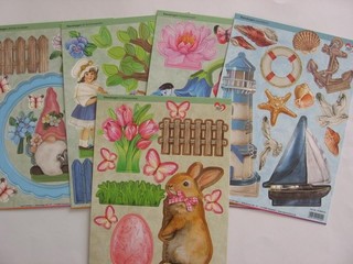 Metallringe Holzständer Stanzbogen Ostern Maritim Wichtel Karin Jittenmeier