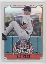 2015 Panini Stars and Stripes Longevity Parallel Sapphire /49 AJ Cole #1 1s8