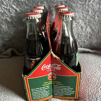 Vintage Coca-Cola Classic Christmas 1995 Edition 6-pack, 8 oz