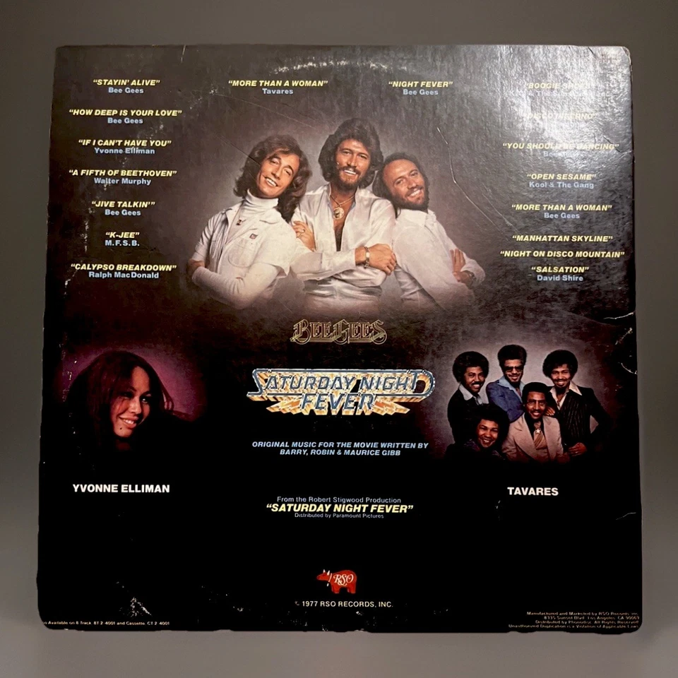 Saturday Night Fever Vinyl /1977 /Original Soundtrack /Gatefold Cover /Bee Gees - Image 3 of 4