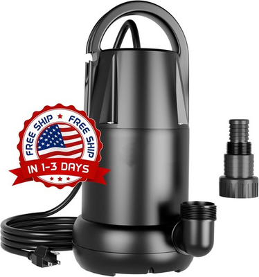 #ad #ad Bomba de uso general práctica de 3 4 HP y 4450 GPH con cable de 25 pies US NEW $174.99