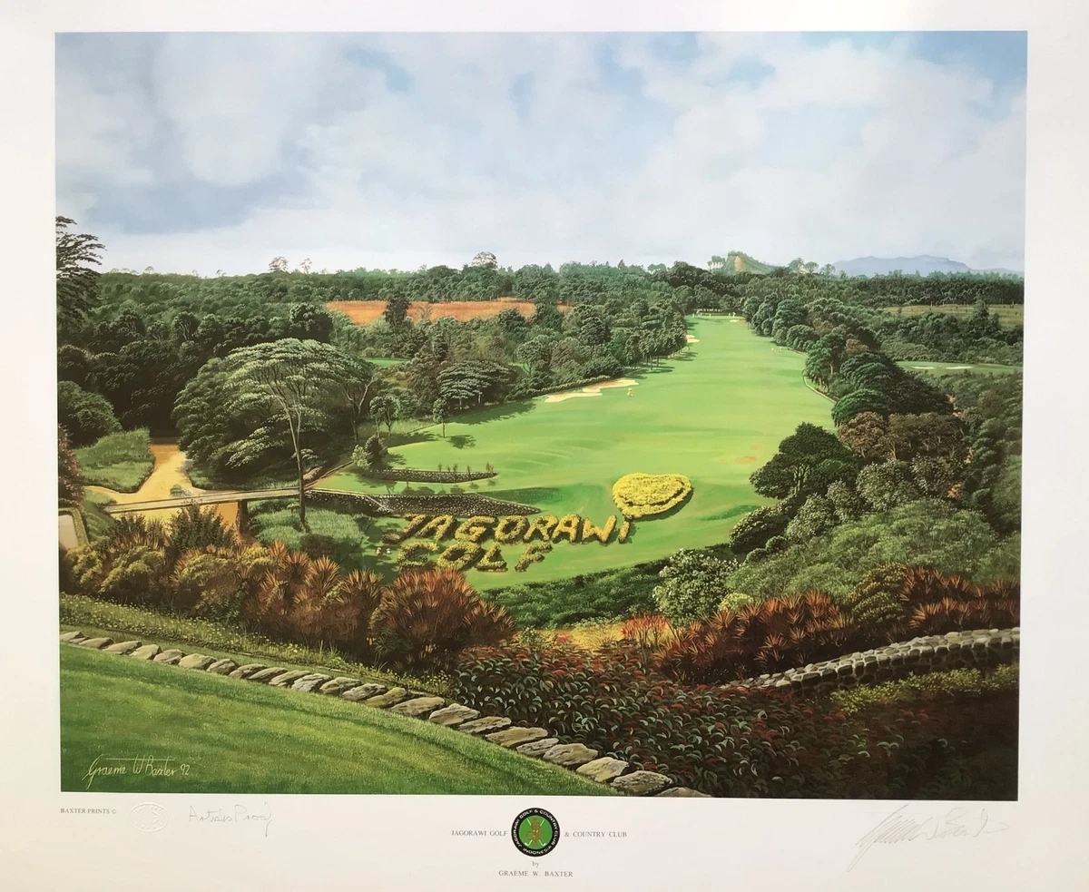 GRAEME BAXTER W. 版画 ダンロップフェニックス 90⁄570 Golf Graeme