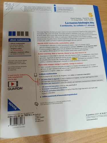 La NUOVA Biologia Blu. CODICE ISBN: 9788808769183 - Foto 2 di 9