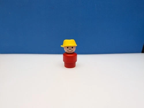 Vintage Fisher-Price Little People Rare HTF Pot/Pan Head Boy VGUC