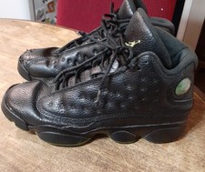 Air Jordan 13 Retro Shoes Youth Size 7Y Black Green Sneakers Unglued Soles Pics