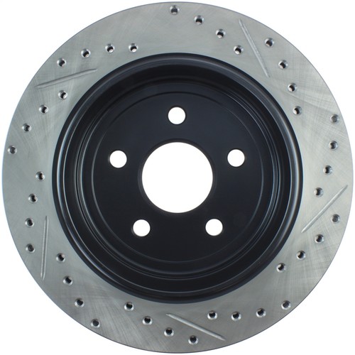 StopTech 127.58007R Sport Cross-Drilled And Slotted Disc Brake Rotor - Picture 2 of 2