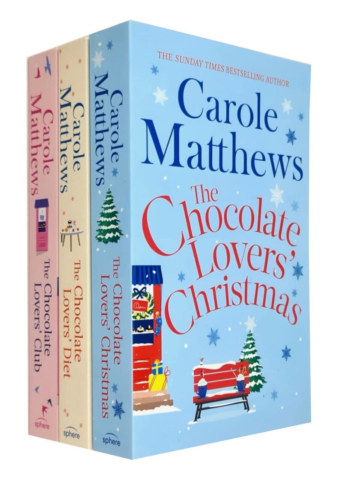 Chocolate Lovers Series 3 Books Set by Carole Matthews Christmas, Diet, Club NEW