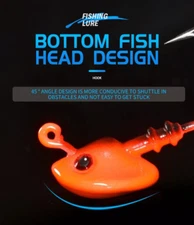 20 Painted Minnow Ned Jig Head Lure High Grade Hooks ~ 3 color choices