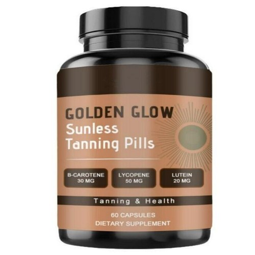 1-5X Tanning Vitamin Capsules-Sunless Tan-Golden Glow Tanning Pills - Picture 10 of 14