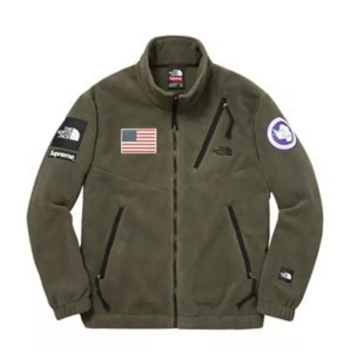 Supreme / The North Face Expedition Fleece (Olive) - M - AUTHENTIC