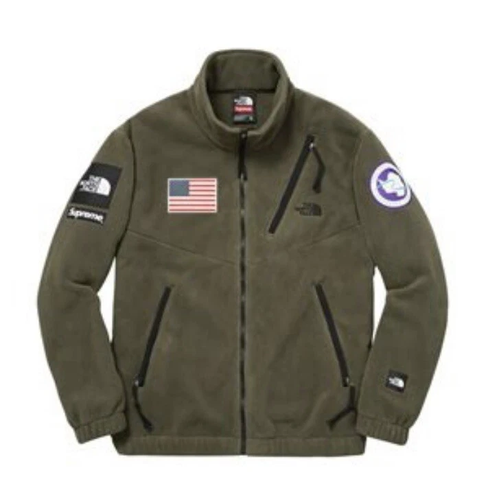 Polaire Supreme / The North Face Expedition (Olive)   M   AUTHENTIQUE