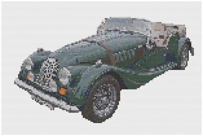 Kreuzstichmuster Von Florashell - Morgan Roadster Auto