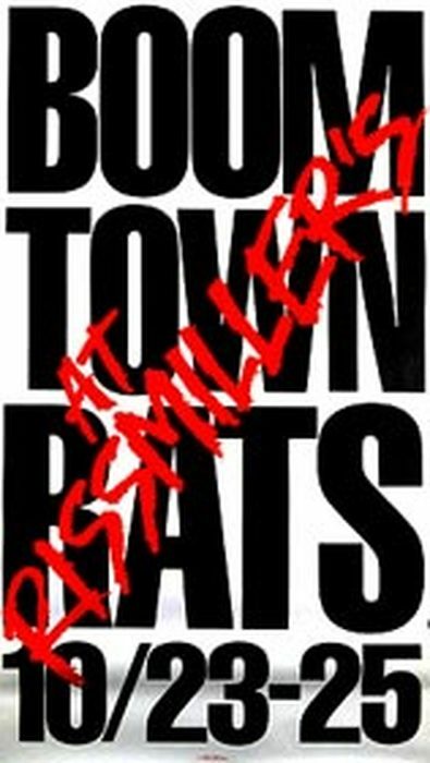 Boomtown Rats ('82 Promo Poster) Original Music Poster