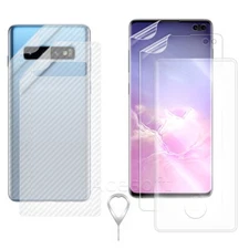Front & Back Screen Protector Flim for Samsung Galaxy S10+ SM-G975U USA Seller