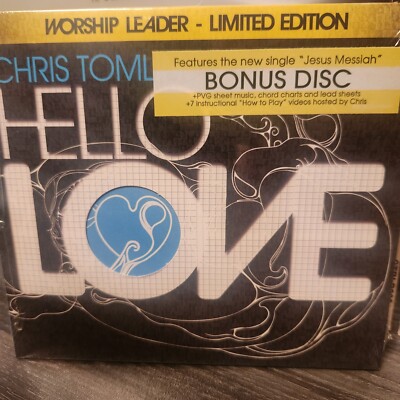 Hello Love Chris Tomlin (CD, 2008, 2 Discs, Worship Leader Limited Edition)