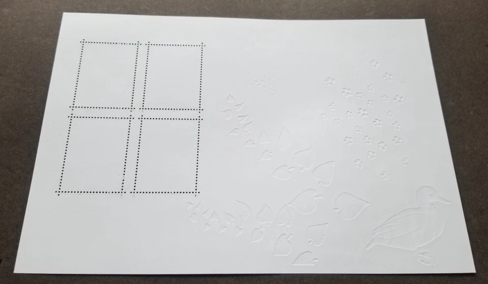 [SJ] France Garden 2010 Salon Duck Bridge Tree (ms) MNH *gold foil *embossed - Image 2 of 4