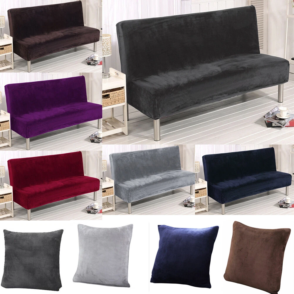 Armless sofa cover deals