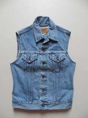 Levi's 70401 Jeans Weste Jeansweste M Oldschool SLIM FIT Vintage Denim  KULT!