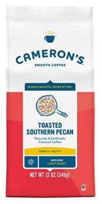 Cameron's Coffee Roasted Ground Coffee Bag Flavored Toasted Southern Pecan 12...