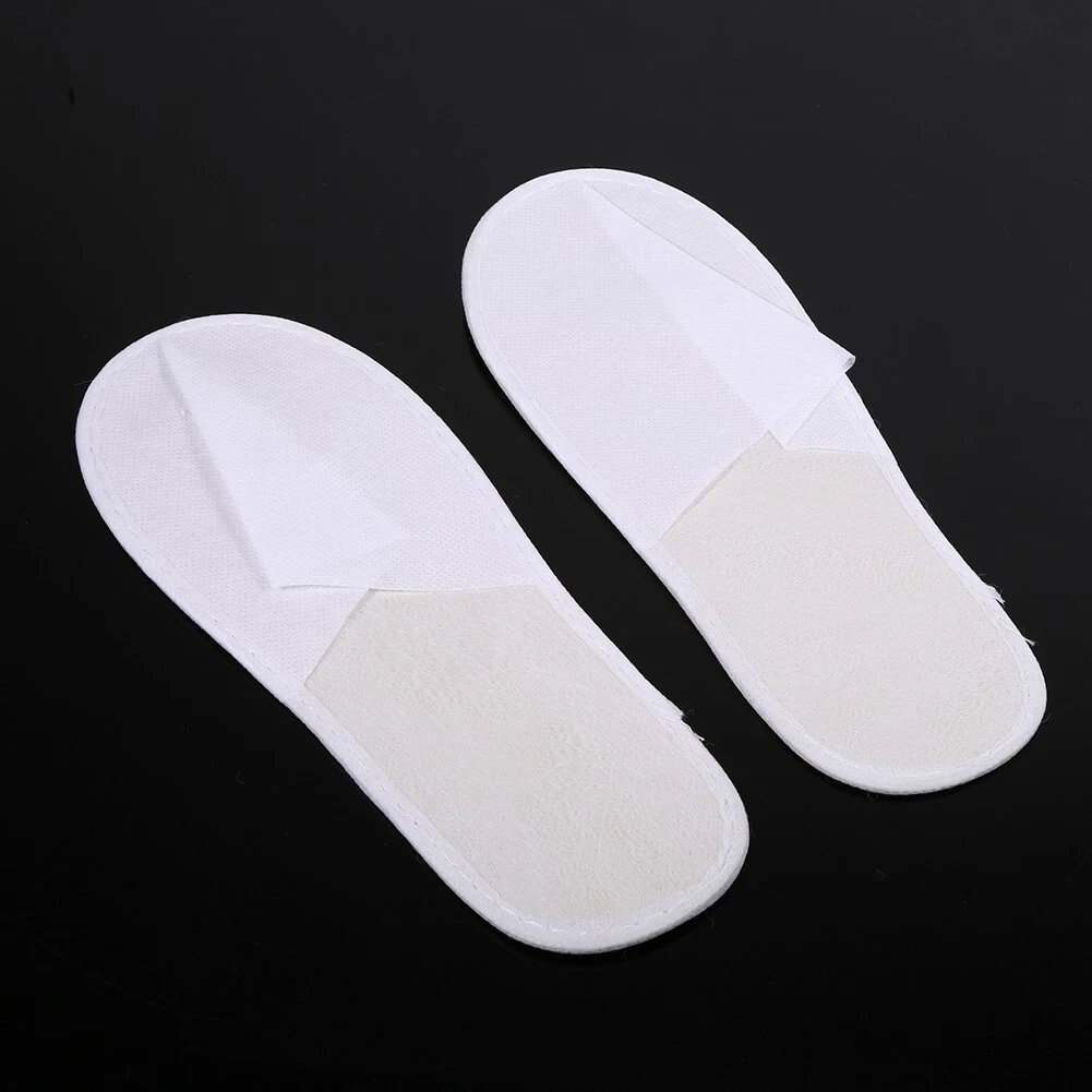 10 Pairs Lot Disposable Guest Slippers Travel Hotel Slippers SPA Slipper Shoes