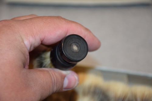 Vintage and Very Rare Set of 6 x Black Horn Shaving Brushes #1 - Picture 5 of 7