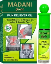 Madani Gold Pain Reliever Oil Roll On For Quick Relief From Cold and Headache