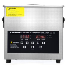 CREWORKS Ultrasonic Cleaner 3L Stainless Steel Industry Heated Heater w/Timer