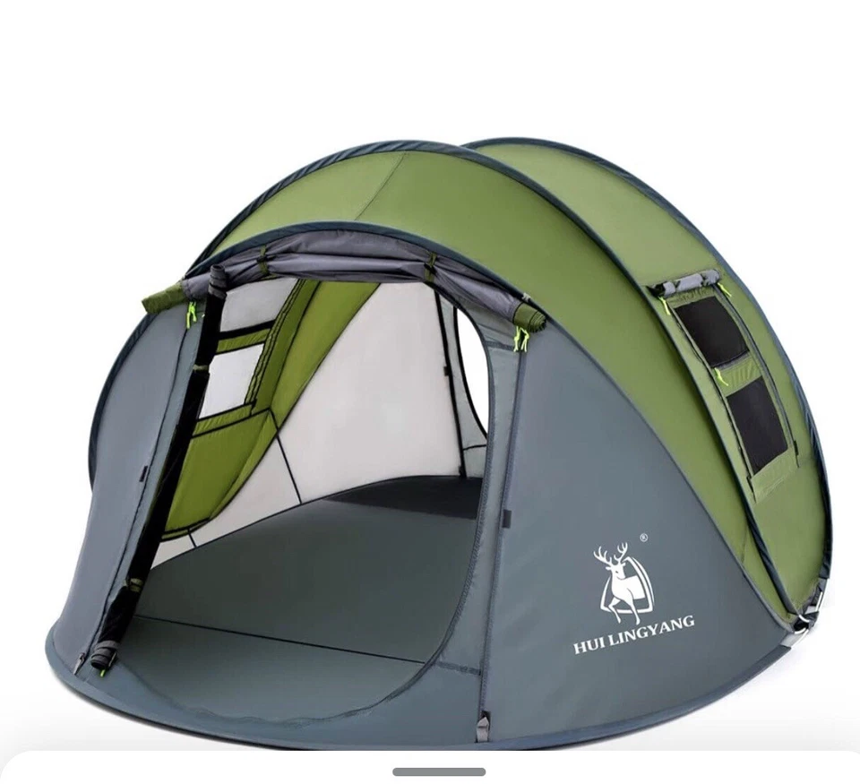 family tent camping
