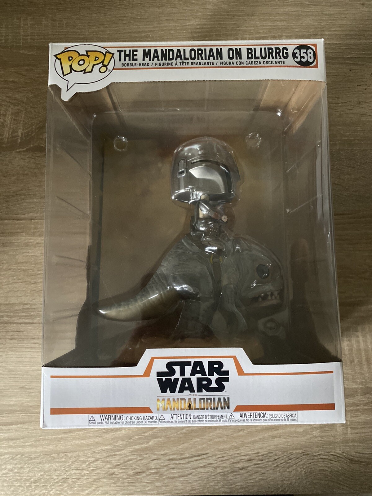 Funko Pop! Deluxe | The Mandalorian On Blurrg | Star Wars The Mandalorian | 358