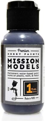 Mission Models Acrylic Model Paint, 1 oz Bottle, Q1 Japanese Anti Glare Blue