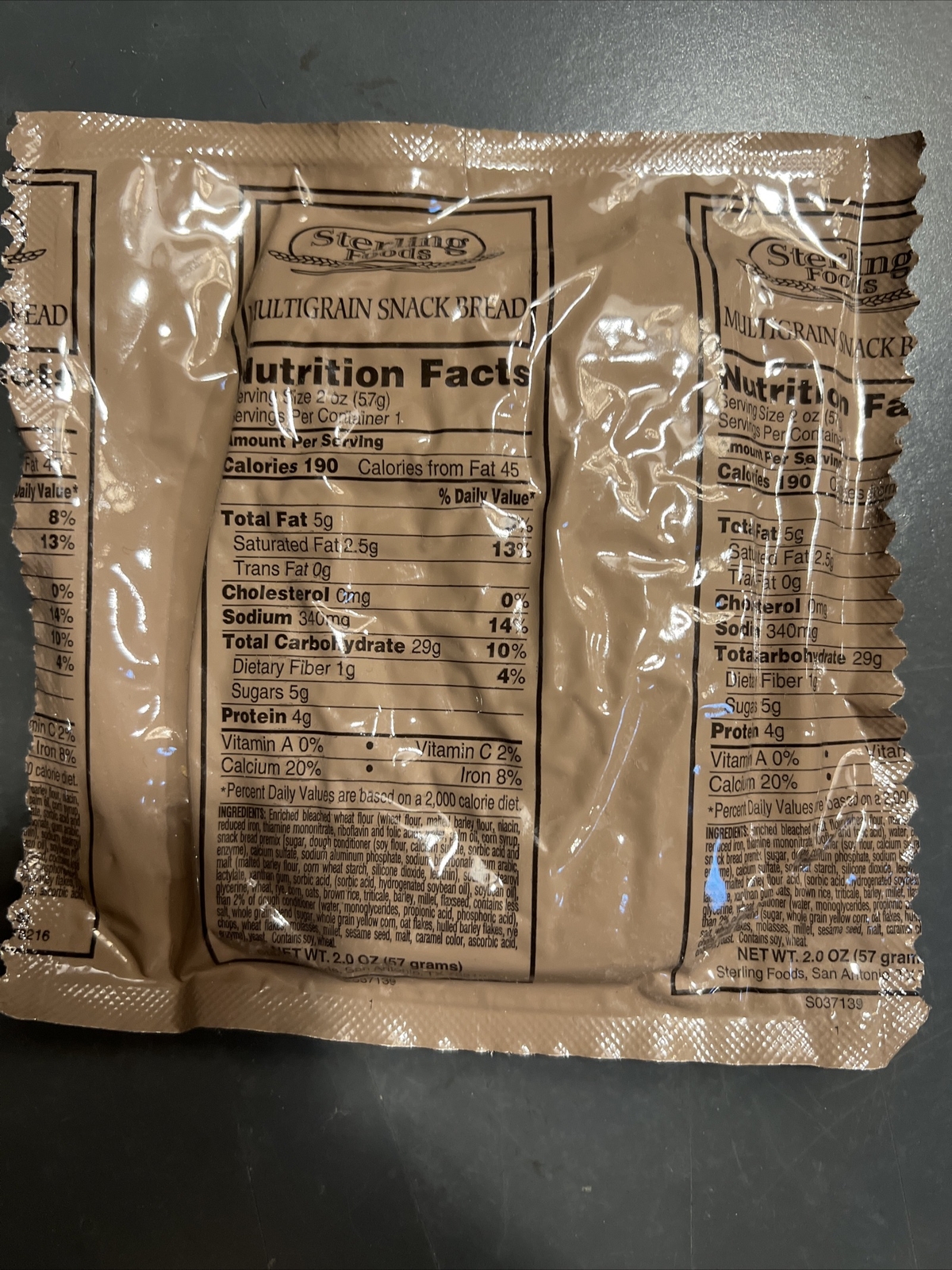 MRE Multigrain Snack Bread Prepping Camping Survival Hiking eBay