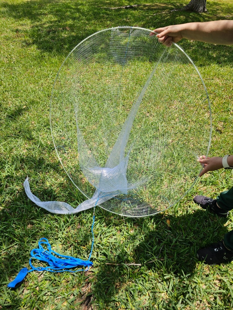 Durable Hoop Net for Ballyhoo & Baitfish 45"
