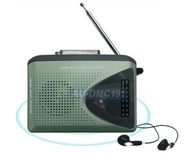 2-in-1 Retro Cassette Tape Player With AM FM Radio Tuner DC 5V