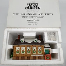 Retired Dept 56 Heritage Village - Stoney Brook Townhall #56448 - New England