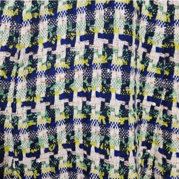 Kate Spade Abito Midi Pop Tweed Halter Nuovo Senza Senza Etichette