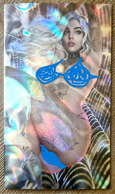 TOTALLY RAD BLACK CAT VIRGIN NO TOP LAVA FOIL CVR 'C'  W/TATS - LTD 10  SHIKARII