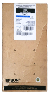 Epson BK T01C1 C13T01C120 Black Ink Supply Unit 143.7 ml Exp: 05-2029